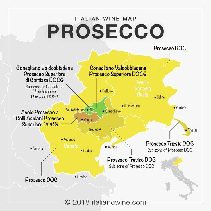 Prosecco mapa