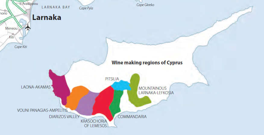 Kypr mapka